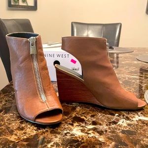 Nine West Wedge zip up heels